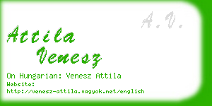 attila venesz business card